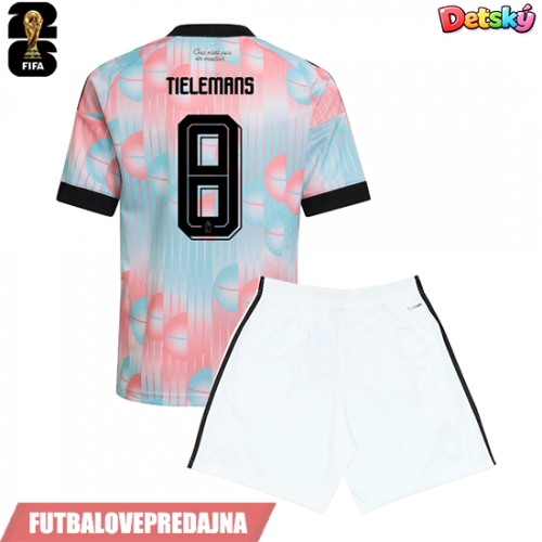 Lacne Dětský Futbalové dres Belgicko Youri Tielemans #8 MS 2026 Krátky Rukáv - Preč (+ trenírky)